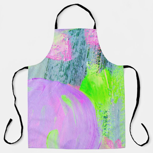 Abstrakter Kunsthintergrund handgezeichnete Acrylm Schürze (Vorderseite)