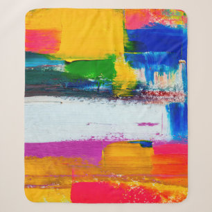 Abstrakter Kunsthintergrund. Moderne Kunst - mehrf Sherpadecke