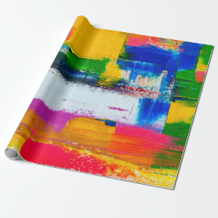 Abstrakter Kunsthintergrund. Moderne Kunst. Mehrfa Geschenkpapier