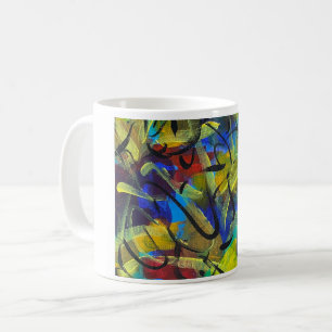 Abstrakter Kunstkaffeebecher Kaffeetasse