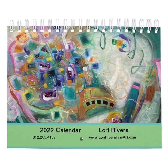 Abstrakter Kunstkalender von Locarno Kalender (Titelbild)