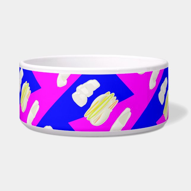 ABSTRAKTER KUNSTPINK UND ROYBLAU NAPF (Vorderseite)