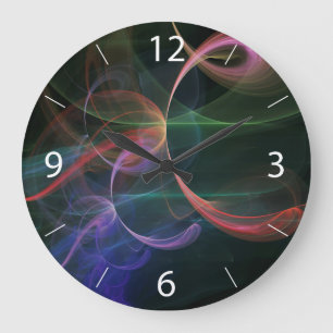 Abstrakter Kunstraum Große Wanduhr