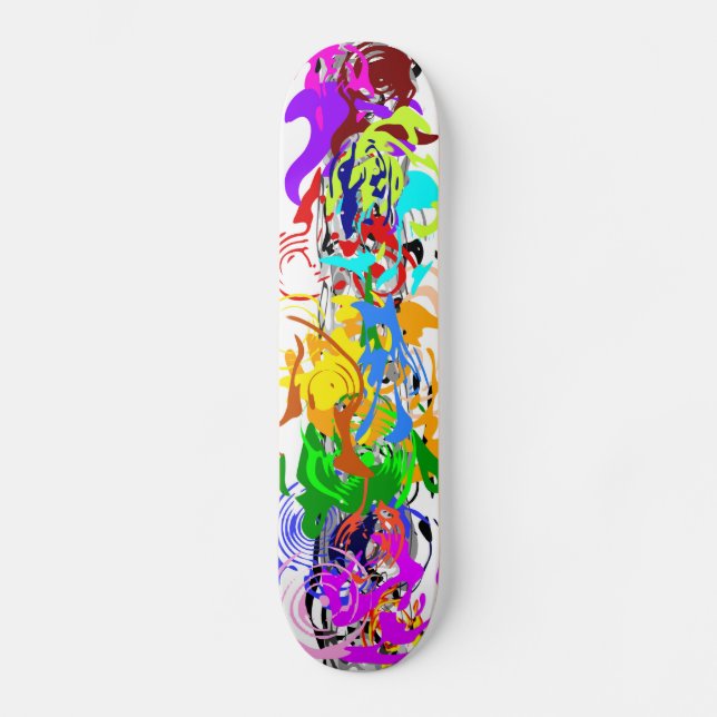 Abstrakter KunstSkateboard Skateboard (Vorderseite)