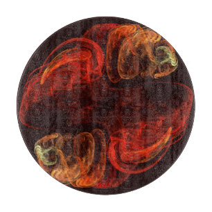Abstrakter Kunstzirkel Schneidebrett