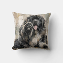 Abstrakter Landseer Kissen