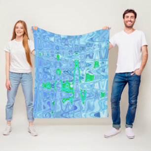 Abstrakter Lavendel Fleecedecke