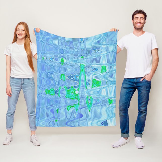 Abstrakter Lavendel Fleecedecke (Beispiel)