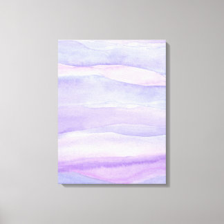 Abstrakter Lavendel Lila Ocean Layers Wasserfarbe Leinwanddruck