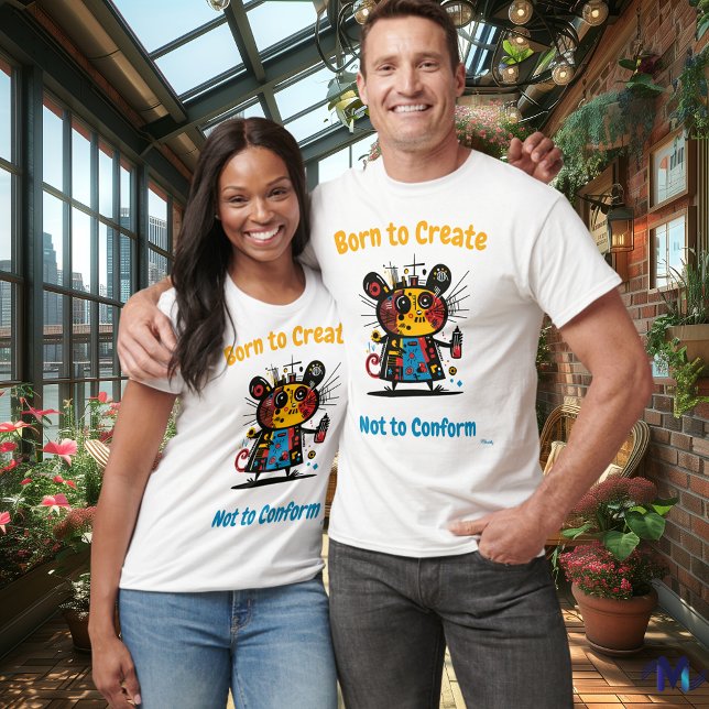 Abstrakter, lebendiger Graffiti-Maus-T - Shirt (Von Creator hochgeladen)