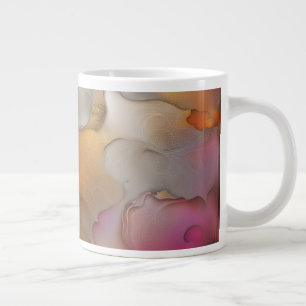 Abstrakter, lebendiger Kaffee oder Latte-Tasse Jumbo-Tasse
