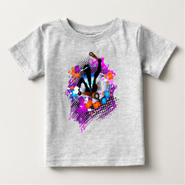 Abstrakter, lebendiger Karneval Panman Baby T-shirt