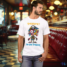 Abstrakter, lebendiger Pirate Treasure T - Shirt