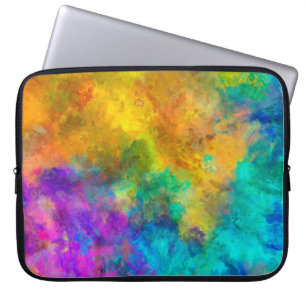 abstrakter, lebendiger Regenbogen-Hintergrund Laptopschutzhülle