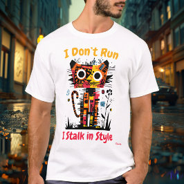 Abstrakter, lebendiger Tiger Graphic T - Shirt