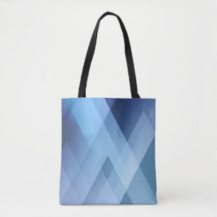 Abstrakter leichter Hintergrund. Blaues Dreiecks M Tasche