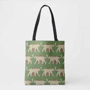 Abstrakter Leopardengeweih mit Animal Sk Tasche