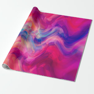 Abstrakter leuchtend rosa mehrfarbiger Hintergrund Geschenkpapier