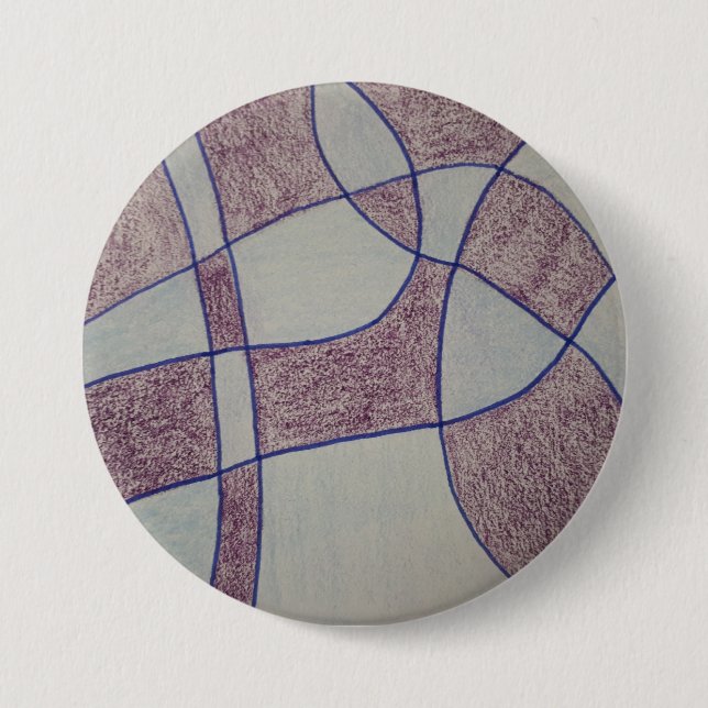 Abstrakter lila Abzeichen-Button Button (Vorderseite)