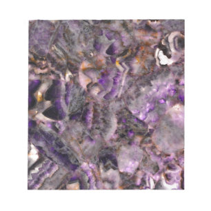 Abstrakter lila Amethystquartz-Marmorgranit Notizblock