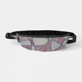 Abstrakter lila Druck Cut Sew Tasche