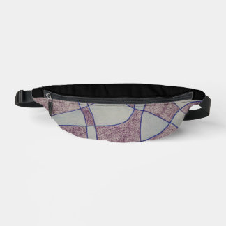 Abstrakter lila Druck Cut Sew Tasche