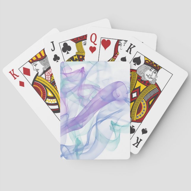 Abstrakter Lila Haze Spielkarten (Rückseite)