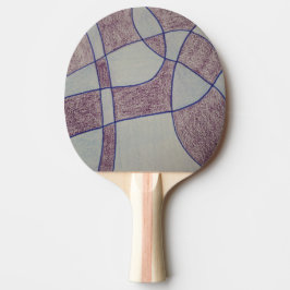 Abstrakter lila Ping-Pong-Schläger Tischtennis Schläger