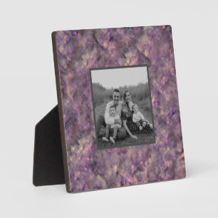 Abstrakter lila Quarzstein Fotoplatte