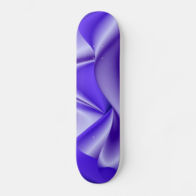 Abstrakter lila Regenbogen Skateboard (Vorderseite)