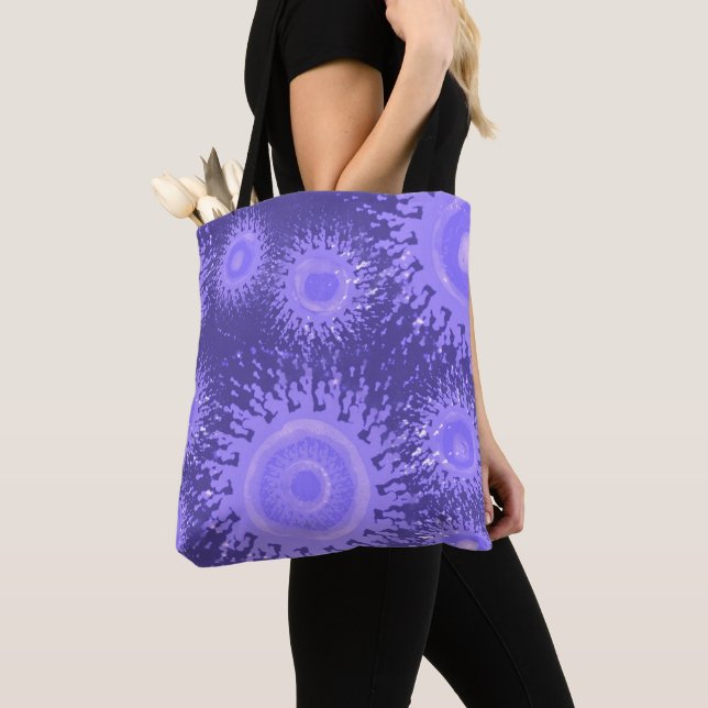 Abstrakter Lila Splash Tasche (Von Nahem)