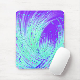 Abstrakter lila verzauberter Garten Mousepad