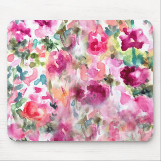 Abstrakter lila Watercolor-Blumenhintergrund Mousepad