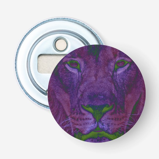 Abstrakter Lion Flaschenöffner (Vorderseite)
