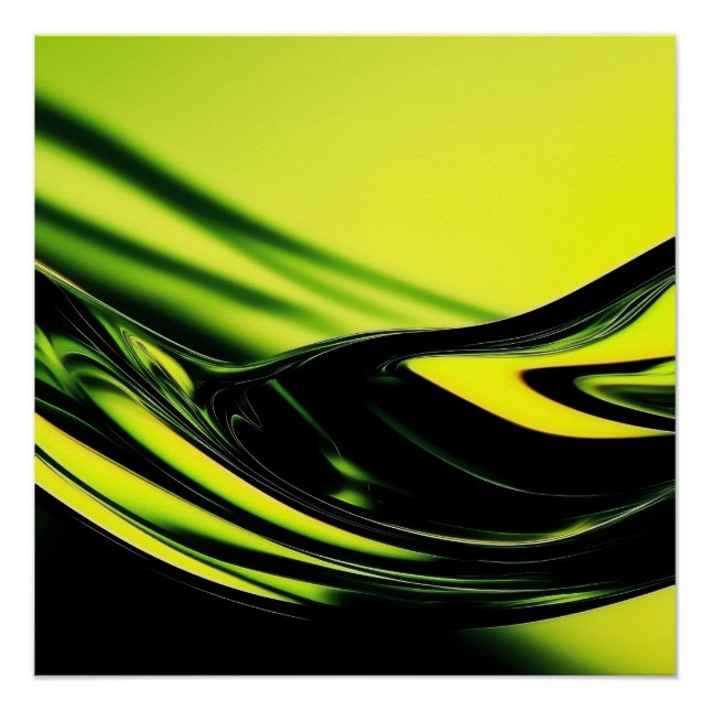 Abstrakter liquider Hintergrund Poster (Vorderseite)