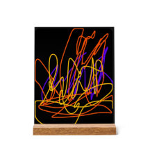 Abstrakter Malneon auf Acrylkunstkunst