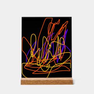 Abstrakter Malneon auf Acrylkunstkunst Acrylschild