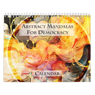 Abstrakter Mandalas für Demokratie-Kalender Kalender