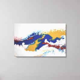 Abstrakter Marmor  Fluid Art Leinwanddruck