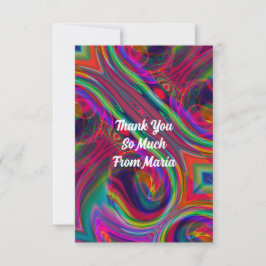 Abstrakter Marmor flüssig Dankeskarte