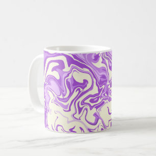 Abstrakter Marmor in Lila Farbtönen Kaffeetasse