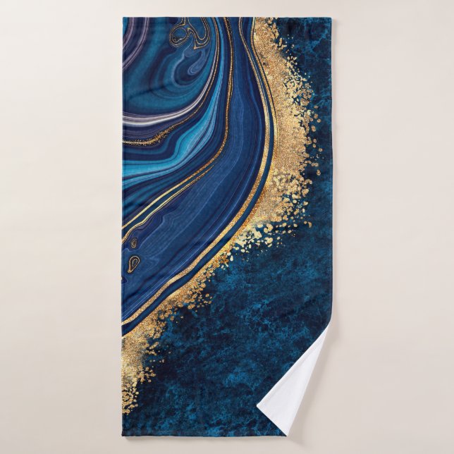 abstrakter Marmor mit Granitmosa Badehandtuch (Badehandtuch)