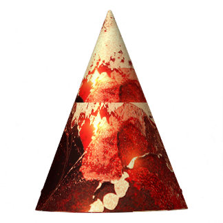 Abstrakter Marmorboden. Partyhütchen