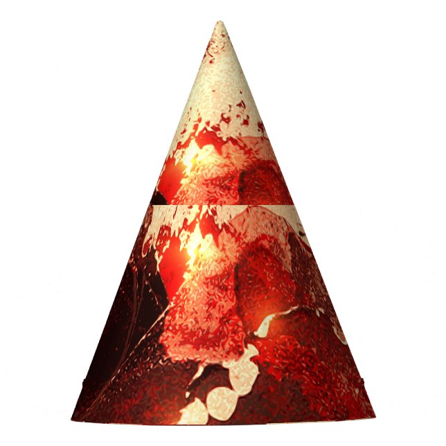 Abstrakter Marmorboden. Partyhütchen (Vorderseite)