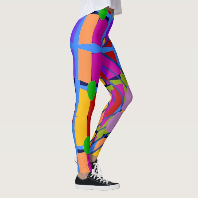 Abstrakter Matisse-Stil Leggings (Rechts)