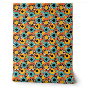 Abstrakter mehrfarbiger Circle Dot Stylist Pop Art Tapete
