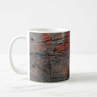 Abstrakter mehrfarbiger Grunge-Hintergrund mit abs Kaffeetasse