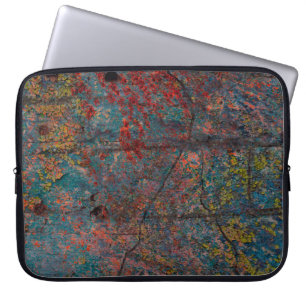Abstrakter mehrfarbiger Grunge-Hintergrund mit abs Laptopschutzhülle