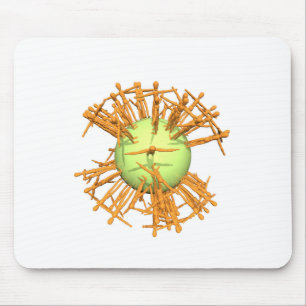 Abstrakter Mensch Mousepad