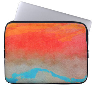 Abstrakter Metalloberdruck bei Sonnenuntergang Laptopschutzhülle